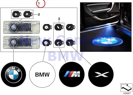 BMW Original y retrofittings LED Puerta Proyector LED de puerta de ...