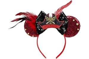 QHQ-SHININGLIFI Mouse Ears Bow Headband With Accessories Decoration, for Cartoon Cosplay Costume Party