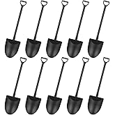 50PCS Mini Shovel Spoons for Desserts, Dessert Spoons, Mini Shovel Shape Spoons Cute Disposable Plastic Dessert Spoons for Ice Cream Cake Yogurt Halloween Party