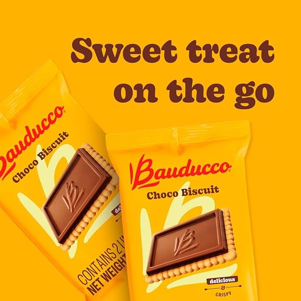 BAUDUCCO CHOCO BISCUIT COOKIES, 25.3 OZ (PACK OF 40) – CRISPY & DELICIOUS CHOCOLATE COOKIES, INDIVIDUALLY WRAPPED FOR SNACKS, DESSERT & LUNCH BOXES – 2 COOKIES PER PACK