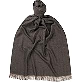 Glen Isla 100% Cashmere Summer Lightweight Scarf/Shawl - Grey | Made In Scotland