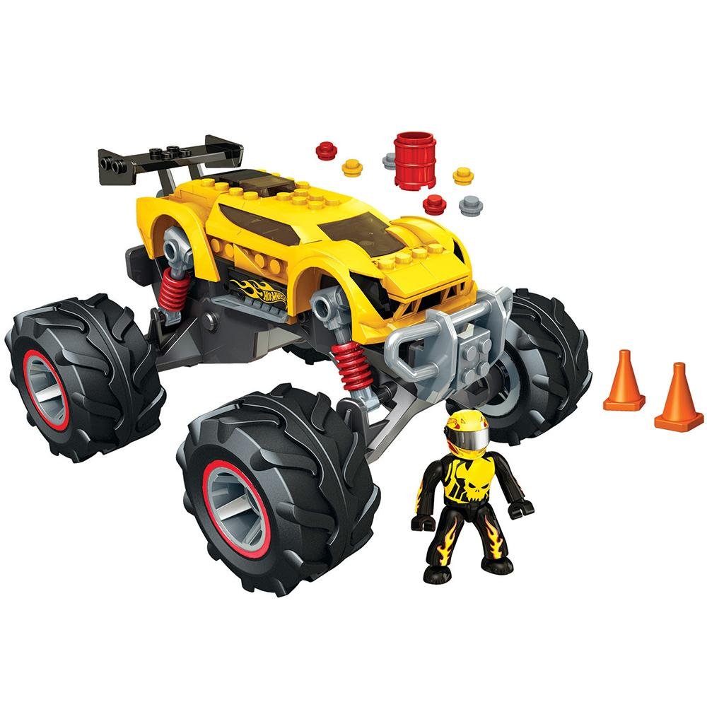 Mega Bloks Hotwheels Super Blitzen Monster Truck (Yellow)