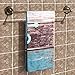 Uphome Nautical Anchor Bathroom Towel, Vintage Retro Cotton Microfiber Turquoise and Brown Ultra Soft Hotel SPA Beach Pool Bath Towel