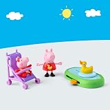 Peppa Pig Evie’s Park Playset - 7.5 cm Figures - Stroller & Pond Accessories view 5
