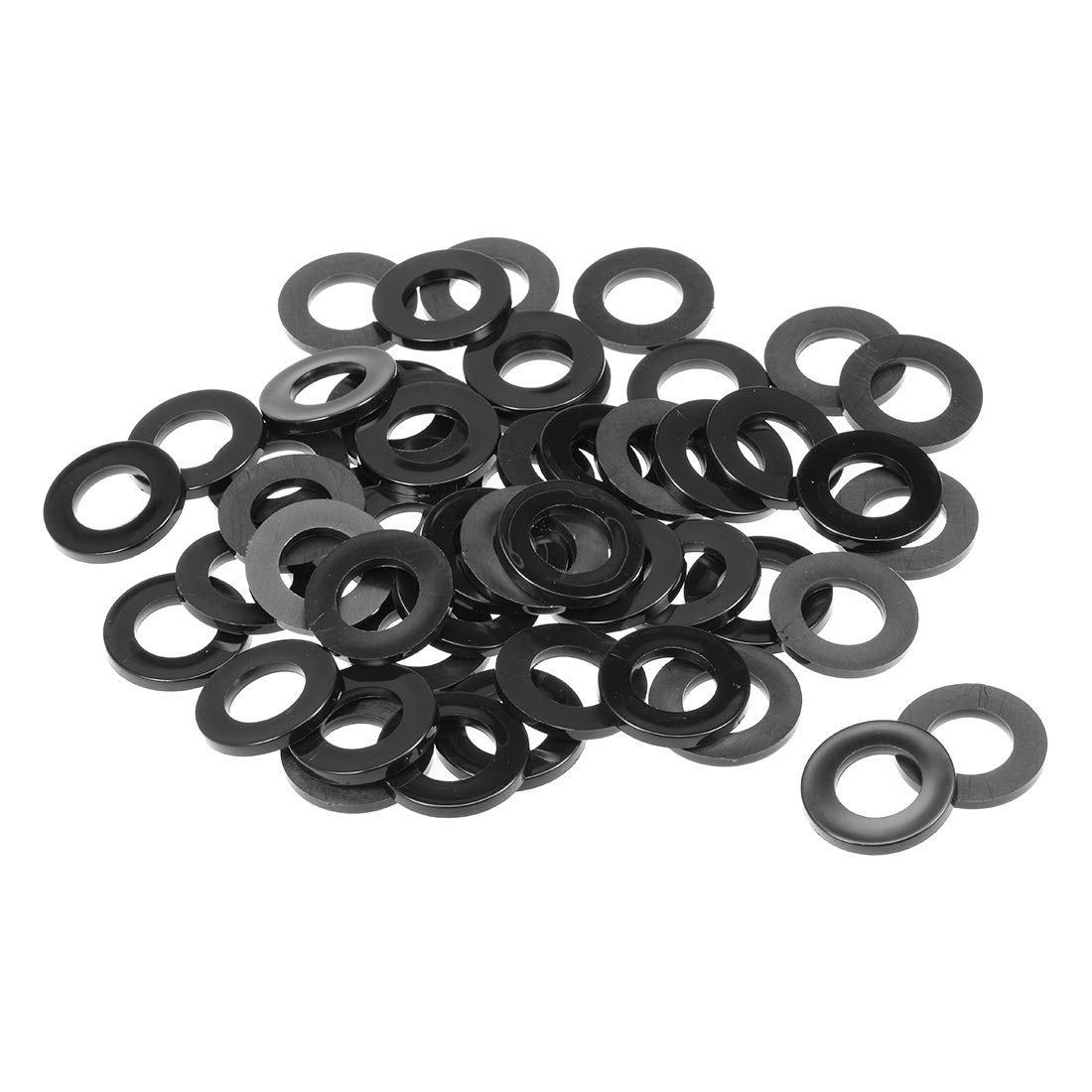 sourcing map Nylon Flat Washers 30mm OD 16mm ID 3mm Thickness for Faucet Pipe Water Hose, Pack of 100