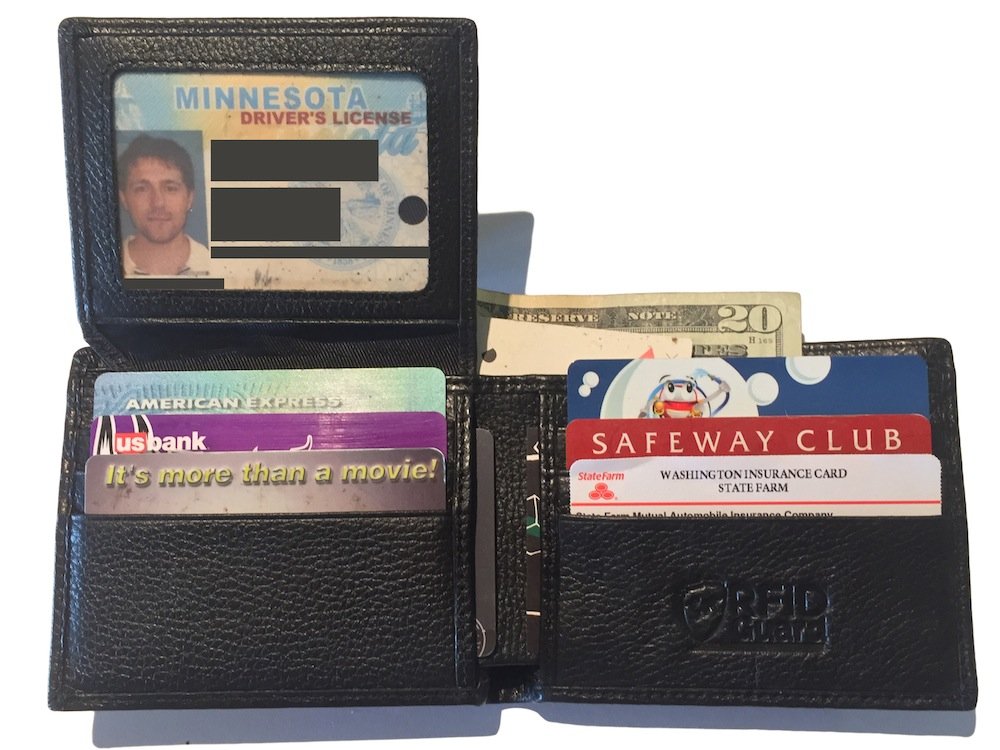 RFID Blocking Wallet + 2 FREE RFID Blocking Sleeves