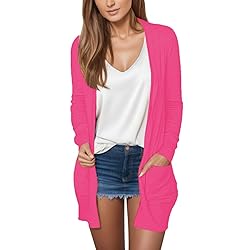 White 3/4 Sleeve Cardigan for Women Cardigan
