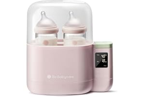 Bc Babycare Fast Baby Bottle Warmer, Intelligent Heating Constant Temperature Milk Warmer for Baby, Bottle Warmer for Breastmilk and All Bottles (Pink)