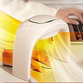 Nauttxon Heated Mouse Pad Hand Warmer Super Quiet, 110v 100w Desk Mouse Pad Hand Warmer, Personal Desk Heater Energy Efficient Ceramic Office with Thermostat Low Wattage - White