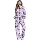 Tesivruno Lounge Sets for Women 2 Piece Outfits Loose Mockneck Sweatpants and Wide Leg Pants Track Suit with Pockets