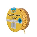 Yellow Safety®, Yellow Plastic Chain, 100ft/30m