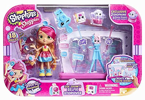 Shopkins - zoe zooms slfie stopover - world vacation