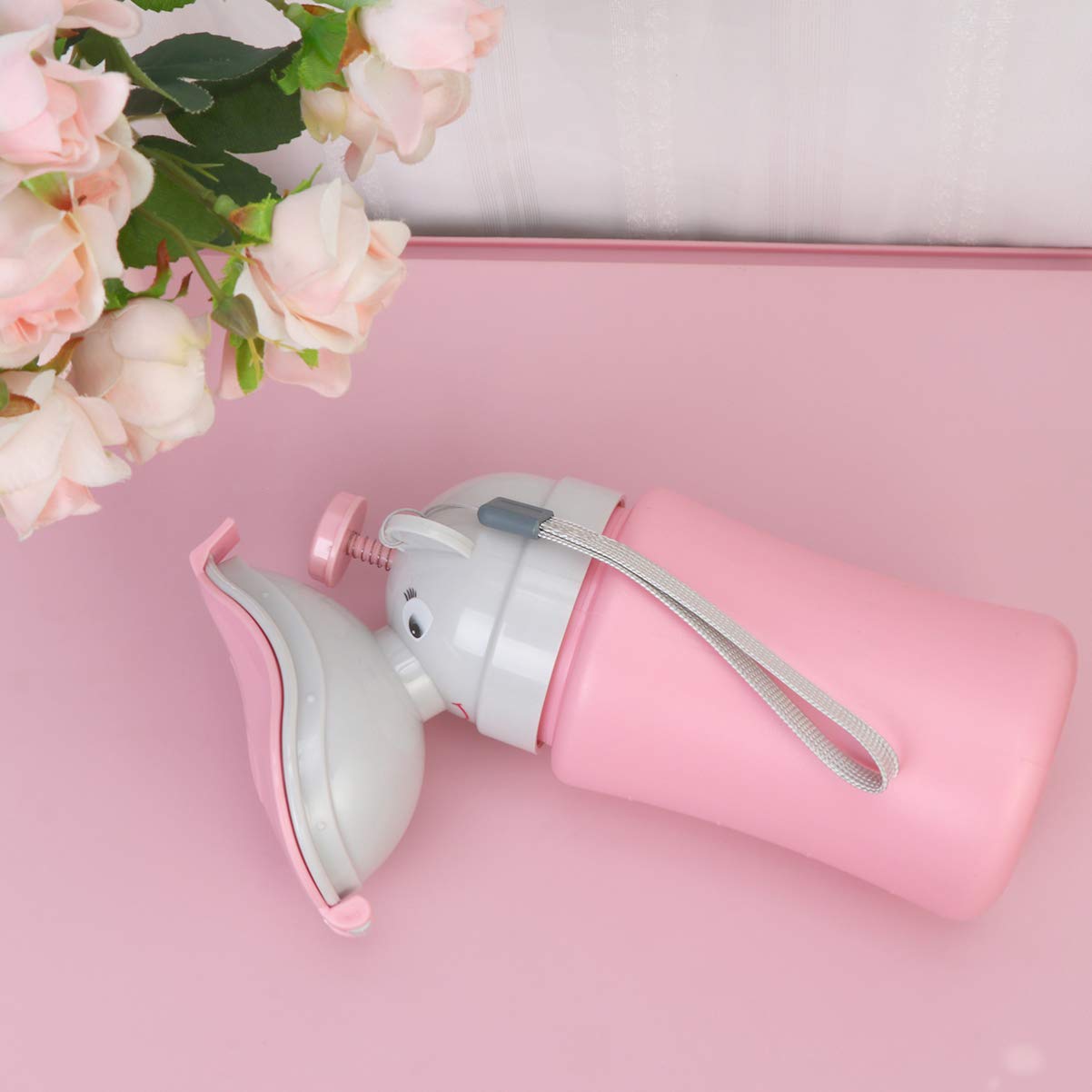 1pc Elephant Supermarket Cartoon and On Urinal Urine Camping, Travel Pee Pink Bottle Girl Childrens Tool Training the Bottles Urination Camping