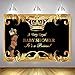Mehofoto Black Baby Shower Backdrop Little Prince Royal Black Gold Crown Photography Background 7x5ft Vinyl Little Boy Baby Shower Party Banner Decoration Backdrops?