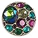 Ginger Snaps VINTAGE BROOCH-GREEN/PINK SN07-52 Interchangeable Jewelry Snap Accessory