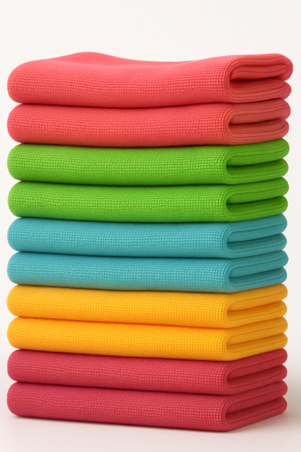 SparkleZen Microfiber Cleaning Cloth - 10 Pack Ultra Absorbent 40 x 40 cm Large Microfibre Cloths Cleaning for Home, Car, and Electronics - Multipurpose Scratch-Free, Lint Free Cloths for Cleaning