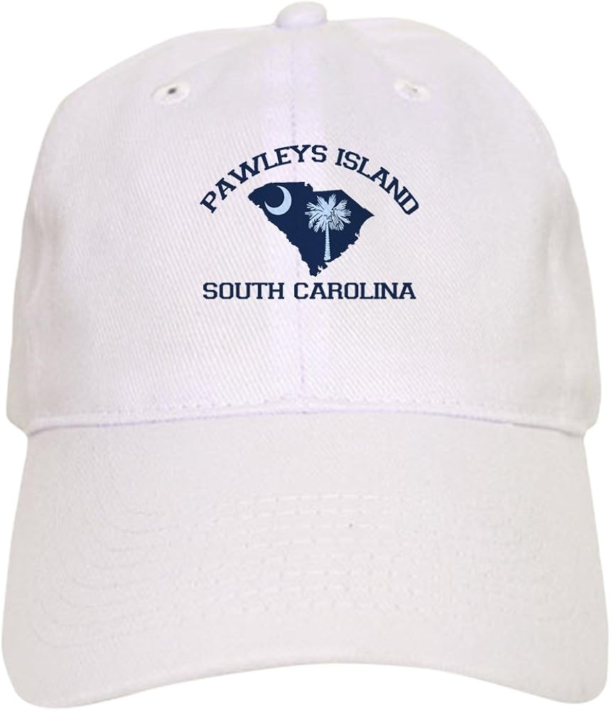 CafePress Pawleys Island SC Map Design Baseball Cap with