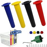 4-Color Coded Cattle Syringe Holsters Kit for Livestock Vaccine Cooler Box | DIY your cattle vaccine cooler box with this color coded syringe holsters kit