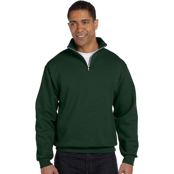 トップス C.E logo print sweat 50/50 Blend Quarter-Zip Cadet Collar Sweatshirt by Jerzees at