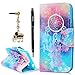 For Samsung Galaxy J3 2016 Case, Express Prime Case, Amp Prime Case, Stand Feature, Double Layer Shock Absorbing Premium Soft PU Leather Printed Book Design Wallet Cover Flip Cases, Dream Catcher