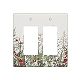 Xuejiaku Decorative Outlet Covers Boho Wildflower