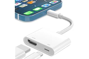 Aplimln [MFi Certified] HDMI Adapter for iPhone iPad, 1080P HDMI Cable Adapter Sync Screen Video & Audio Digital AV Converter