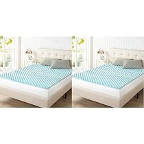zinus 1.5 inch swirl gel memory foam air flow topper