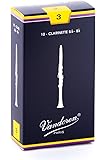 Vandoren CR103 Bb Clarinet Traditional Reeds Strength 3; Box of 10