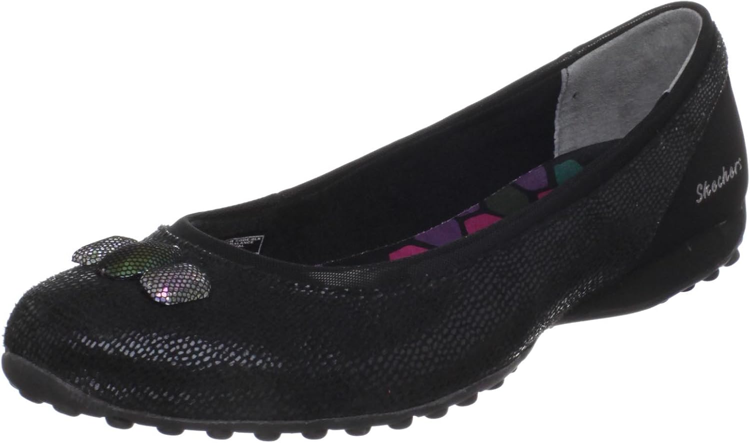 Skechers Sport Women's Dresscode Flat, Black, 9 M US Flats