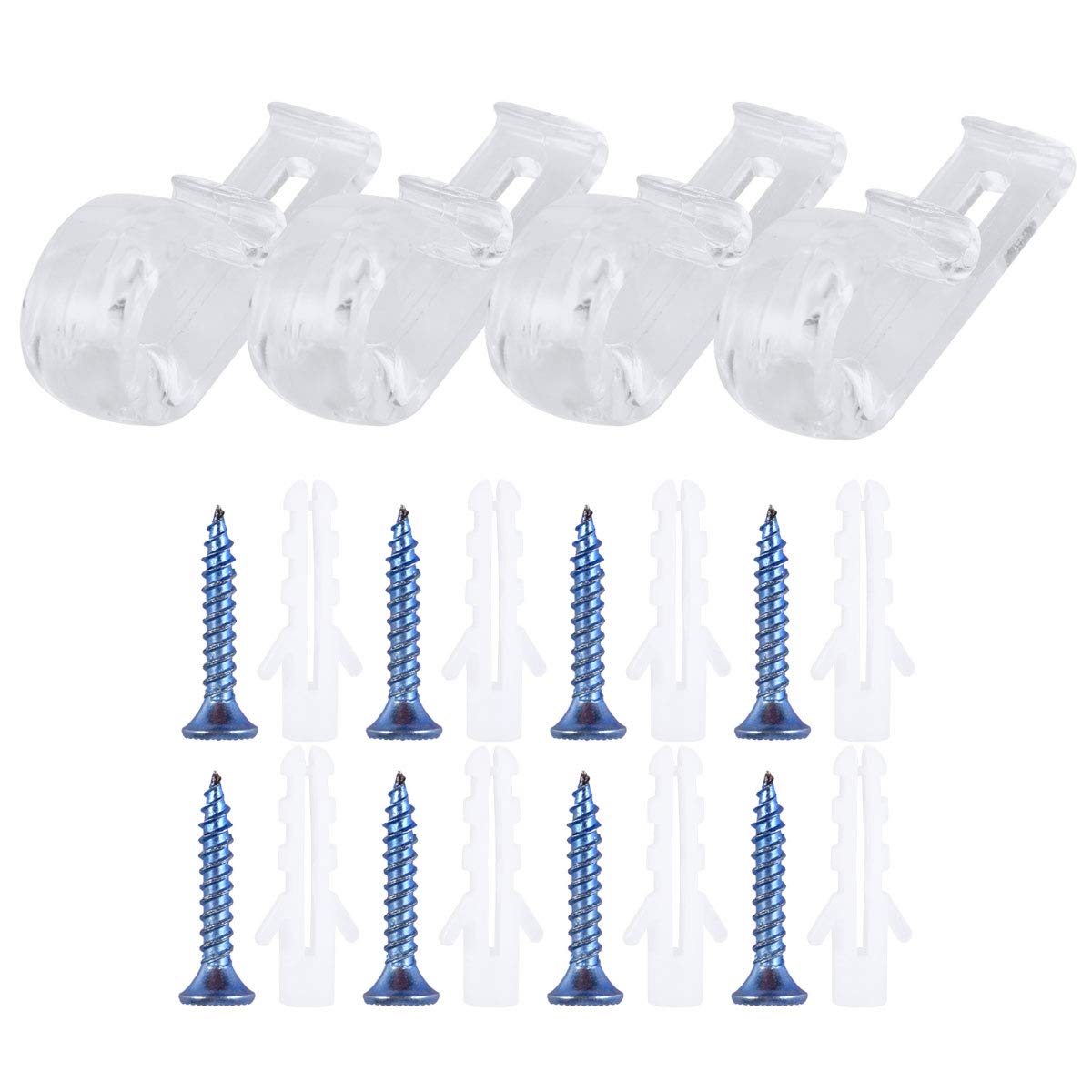 vosarea 4 Juego De Persianas Romanas Cortina De Rodillo Claro P Clip