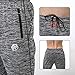 Gerlobal Men's Joggers Sweatpants Workout Running Gym Pants with Zipper Pockets