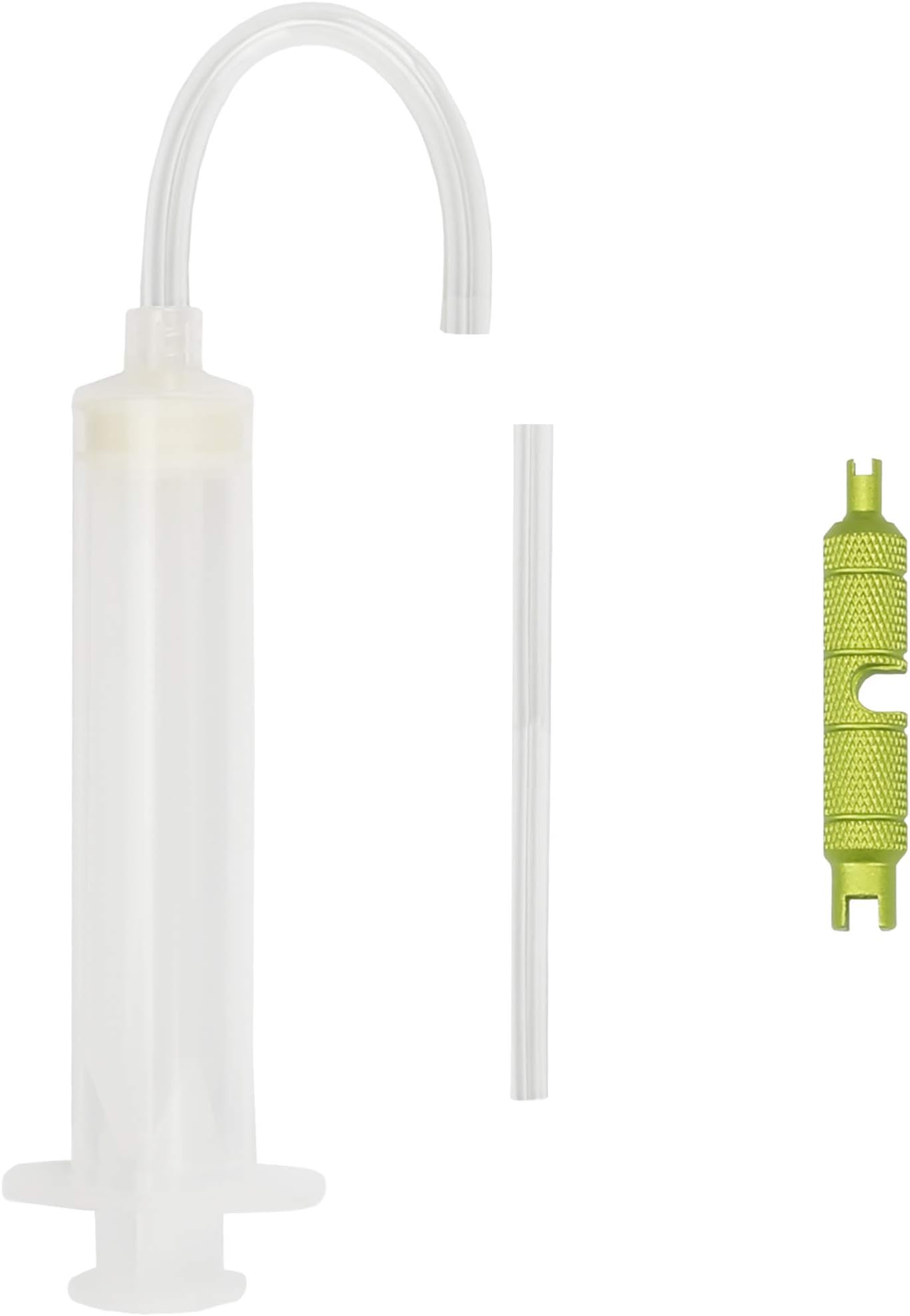 CyclingDeal Bike Bicycle Tubeless Notubes Tire Sealant Seal Injector Syringe Presta Schrader Valve Core Removal Remover Tool Kit - Mountain Bike Hydraulic Disc Brake Bleed Oil Service Kit