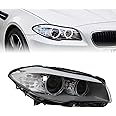 Headlight Headlamp Assembly Xenon Headlight Front Head Lamp Replacement For 2011 2012 2013 BMW 5 Series F10 (Right Passenger Side)