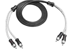 RECOIL PCI23 Premium 100% Oxygen Free Copper 2-Channel RCA Audio Interconnects Cable, Double Shielded with Noise Reduction (3