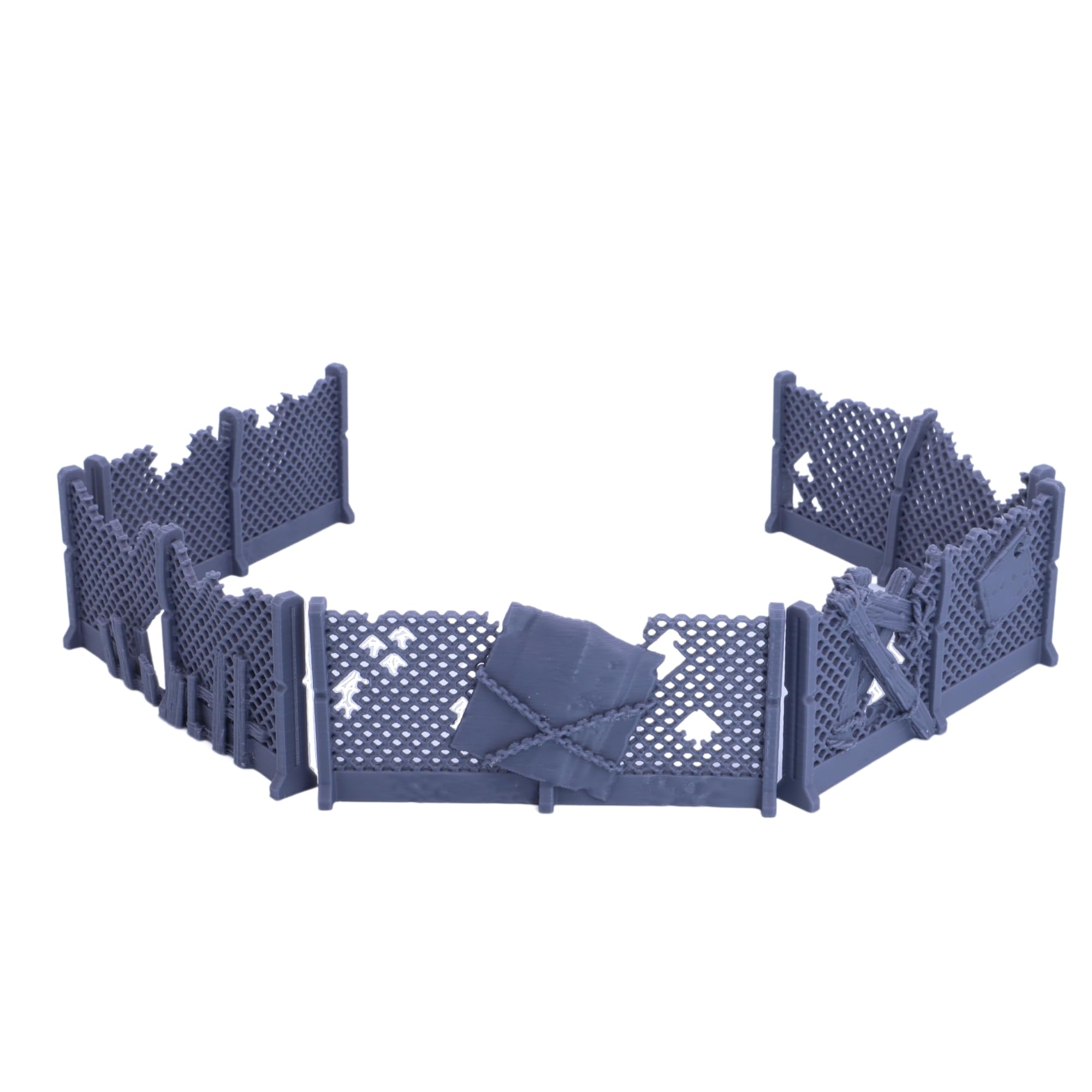 Fence Defensive Walls Wargaming Barricades, Tabletop Games RPG Fantasy Terrain Scenery Pillar Sections Battle Field Scatter Props Futuristic Sci-Fi Gaming