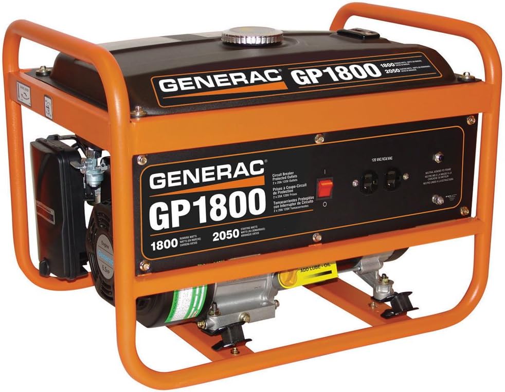 Generac 5981 GP1800 2050Watt 163cc OHV Portable Gas Powered Generator