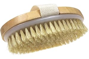 Hyshina Body Brush Improves Skin's Health and Beauty, Natural Bristle Removes Dead Skin and Toxins, Cellulite Treatment, Impr