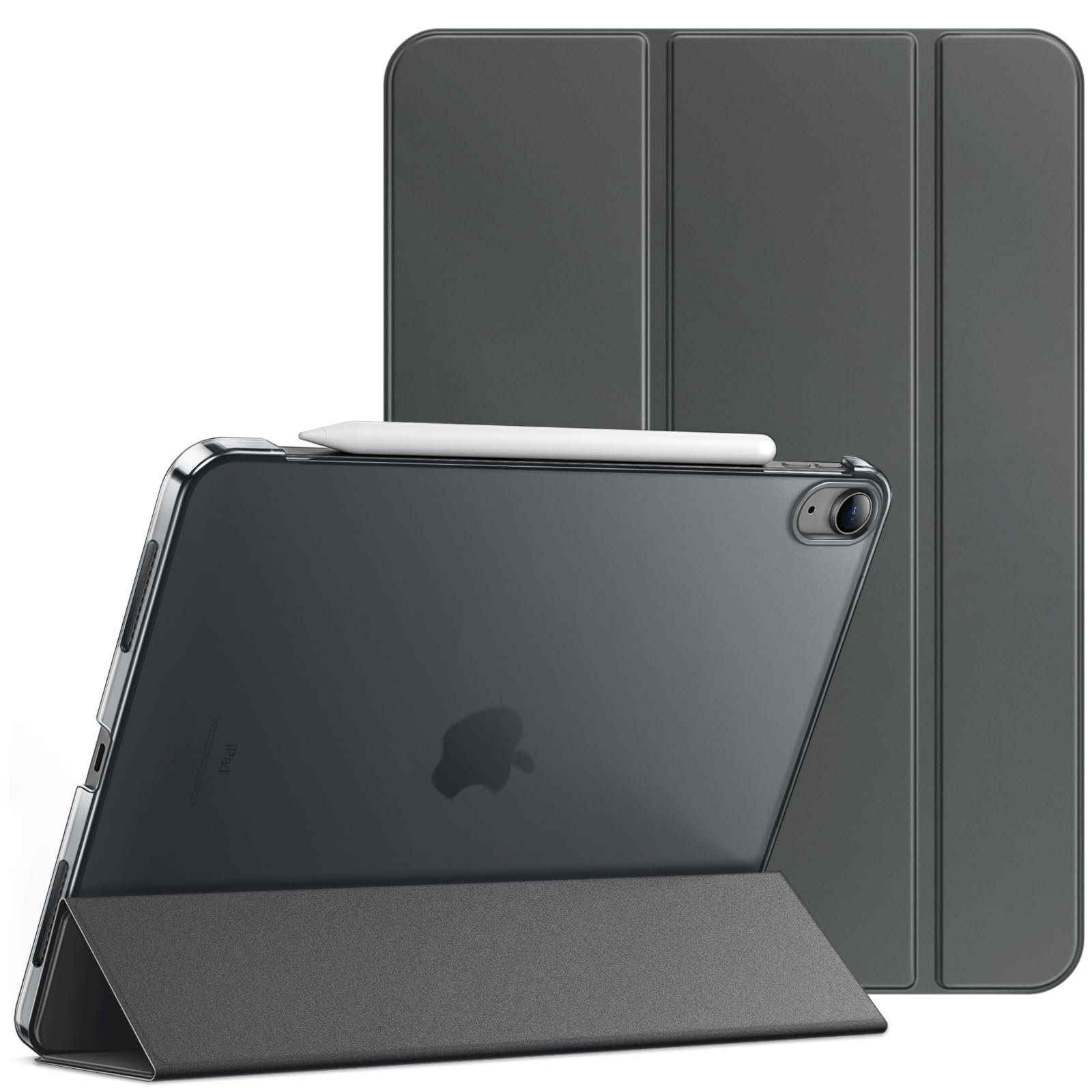 JETech Case ONLY for iPad Air 11-Inch M4/M3/M2 (2026/2025/2024), iPad Air 5/4 (2022/2020 5th/4th Generation 10.9-Inch), Slim Stand Hard Back Shell Cover with Auto Wake/Sleep (Space Grey) — image 1