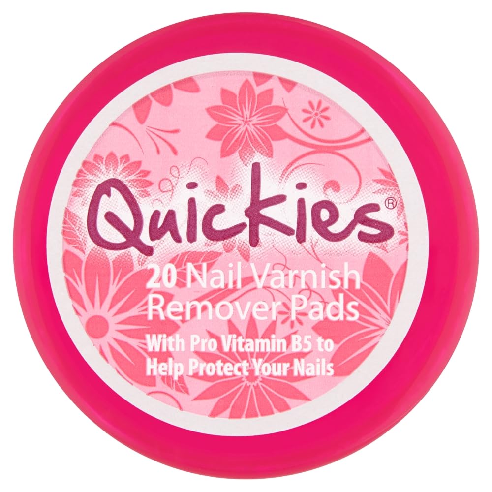 Quickies Nail Varnish Remover Pads, Pack of 20