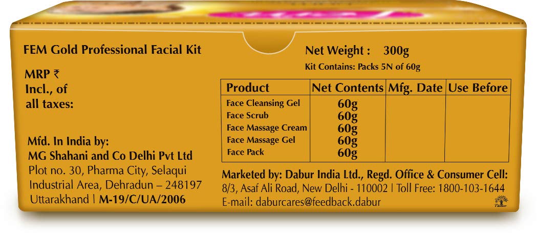 fem gold facial kit price