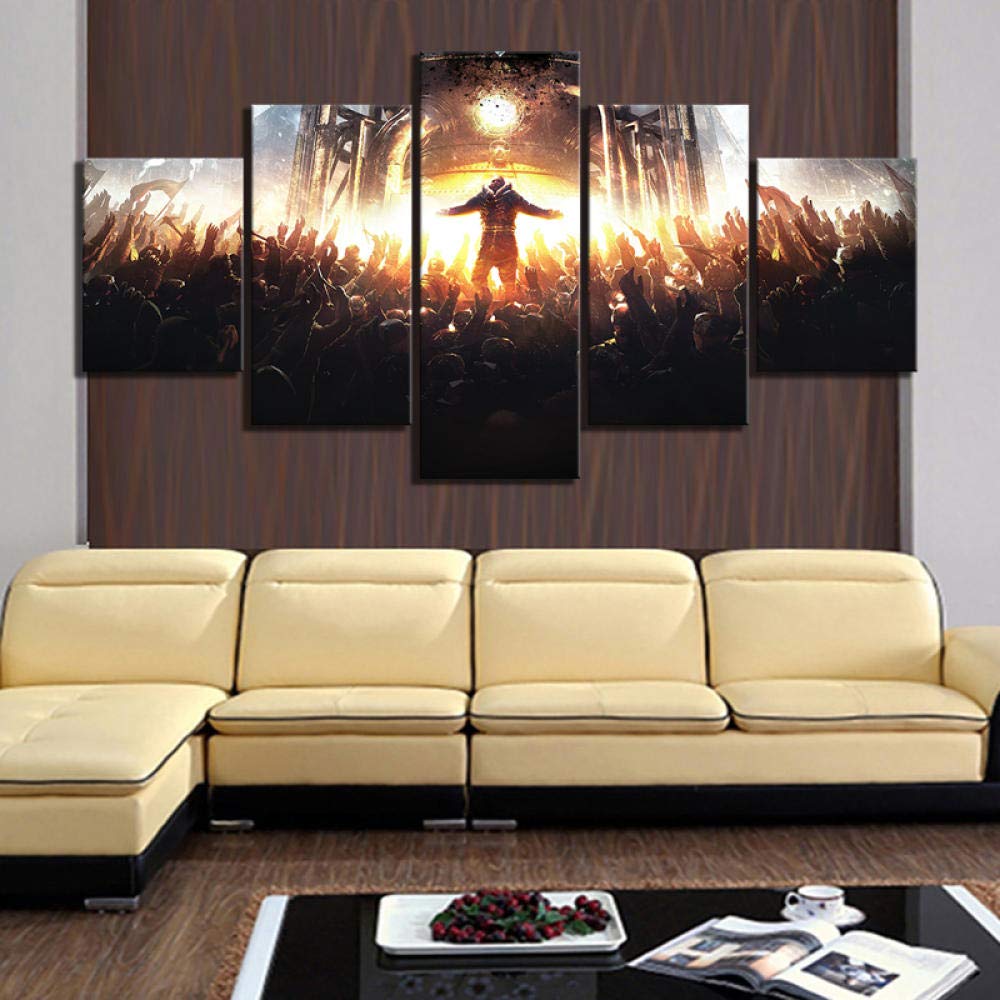 IGZAKER Home Decor Poster HD Pictures Prints Canvas 5 Piece Modular Frostpunk Game Living Room Art D
