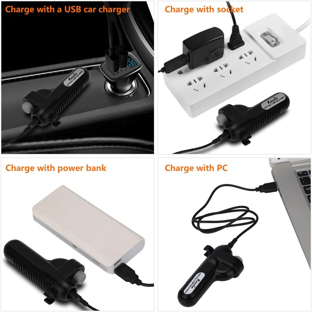 KEDSUM Portable Camping Shower, Camping Shower Pump with Dual Detachable USB Rechargeable Batteries, Portable Outdoor Shower Head for Camping, Hiking, Traveling(+ Handheld Bidet Toilet Sprayer) : Sports & Outdoors