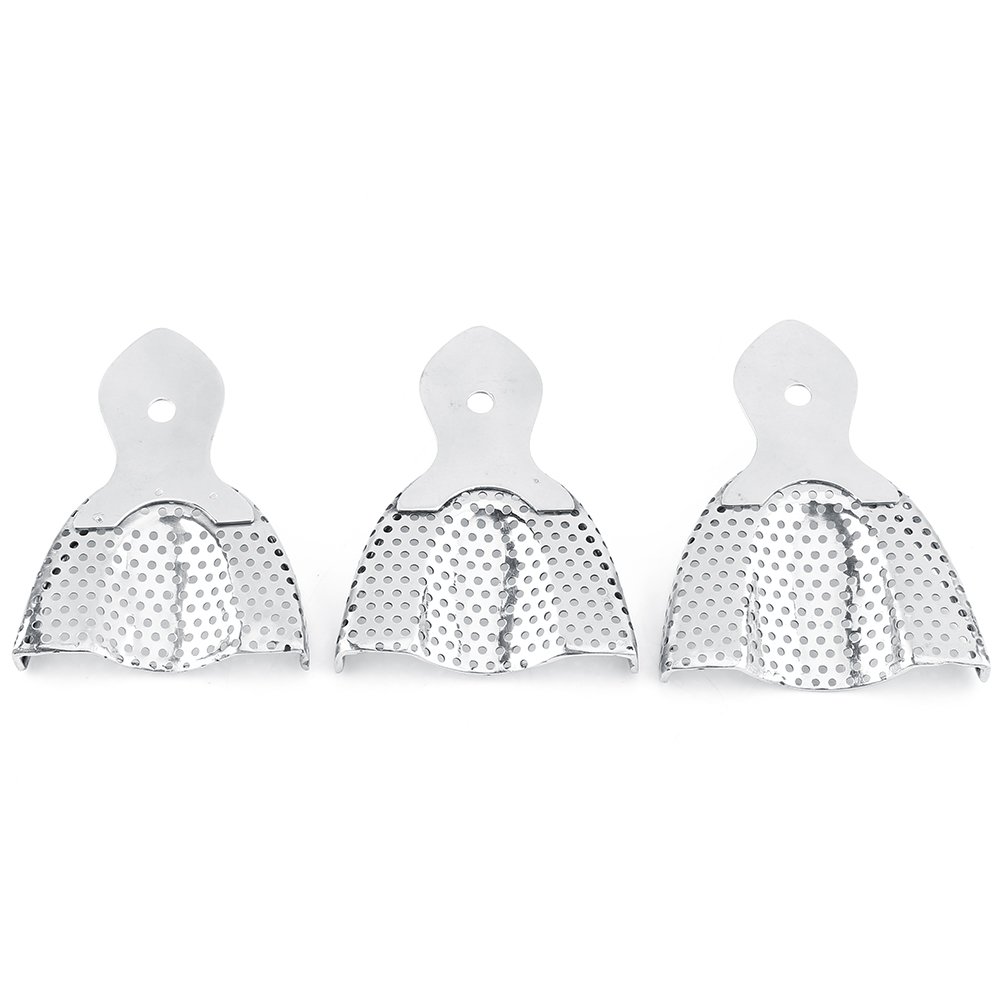 Dental Bite Registration Trays Set 6Pcs Small Medium Large Autoclavable