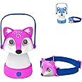 Kids Camping Essentials – Fox LED Kids Lantern and Rechargeable Kids Headlamp Set | Multiple Purposes Kids Nightlight/Flashlight Toys – Great Holiday, Halloween N Birthday Gifts for Toddlers and Kids