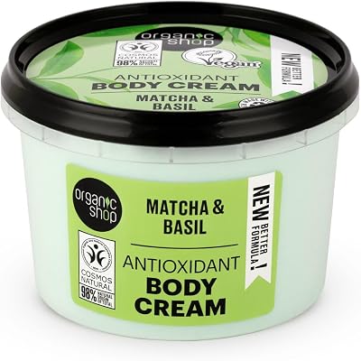 Organic Shop Body Cream Antioxidant Matcha Basil 250 ml