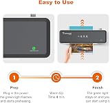 Bonsaii A4 Laminator L421-A with 5 Pouches 80-100mic Compact Jam Release view 6