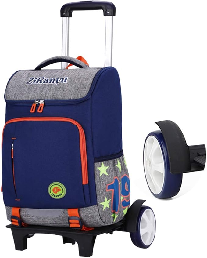 Children Wheeled Backpacks Boys, Primary School Trolley Bag Rolling
