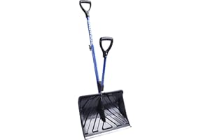 Snow Joe Snow Shovel with 18-Inch Blade and Assist Handle, 3.5 Lbs - Heavy-Duty Lightweight Shoveling Tool for Ice Removal, Shovelution SJ-SHLV01
