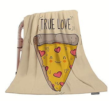 Amazon Com Hgod Designs Pizza Throw Blanket Cute Cheese Pizza