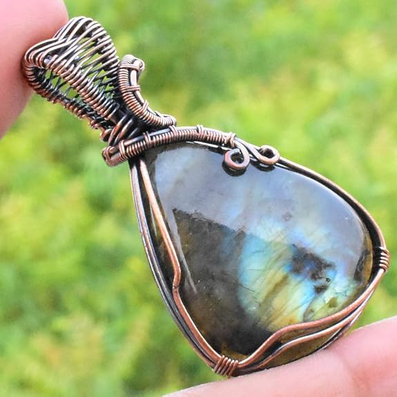 StarGems Labradorite Gemstone Handmade Copper